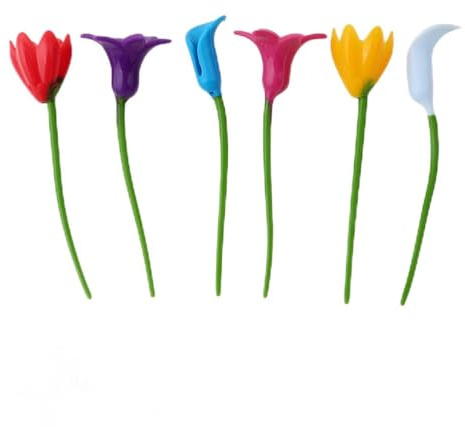 BESTonZON 18 Stk Blumenweinglas-logo Cocktailglas-marker Blumenglasmarker Getränkemarker Aus Silikon Markieren Sie Ihre Getränkeanhänger Sektglas-marker Silikonbecher Blütenform Kieselgel