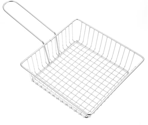 Cabilock 1 Pc cesta de comida cucharón de espumadera de metal colador de cocina cucharon cesta de filtro práctica cesta freidora familiar filtrar canasta de papas fritas