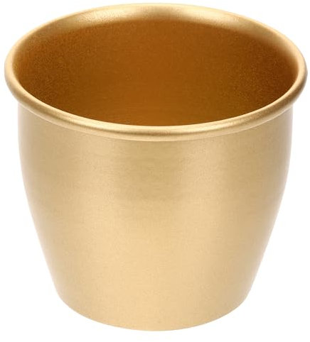 SUPVOX Mini Blumentopf Metall Blumentopf Zimmerpflanzen Vintage Dekor Gold Dekor Blumendekoration Pflanzgefäße Blumentöpfe Kleine Pflanztöpfe Garten Blumentopf Luftvase Metallfass