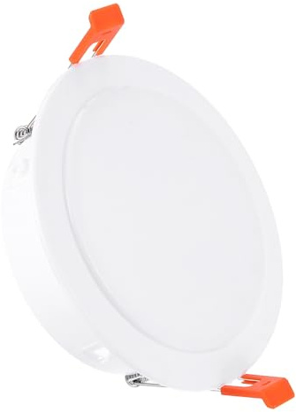 PATIKIL 5.2 Spring Ceiling Cover Plate, Recessed Light Trim Wall Mount Downlight Hole Cap Decorative Panel with Buckle Suitable for 4.1-4.9inch Round Hole Glass Ceiling Openings, White