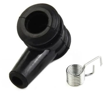 Kompatibel mit 5 mm HTC-Kettensäge, Rasenmäher, Gebläse, Rasentrimmer, Zündspulenfeder, Gartenwerkzeugteile, Zündkerzenstecker, Gummimanschettenabdeckung, Ersatz