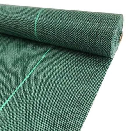 Yuzet 1m x 100m 125gsm Premium Extra Tough Green Weed Control Fabric Ground Cover Membrane