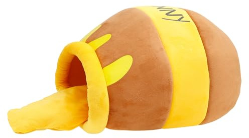 Foppla Honey Pot Cat House for Winter Comfortable Semi Closed Cat Cave Bed Strong Resilience Warm Cat Nest Bed With Detachable Cushion for Small Cats and Breeds(yellow)