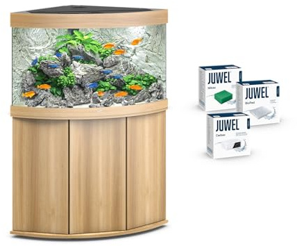 JUWEL Aquarium - Trigon 190 Kombination helles Holz Premium-Bundle