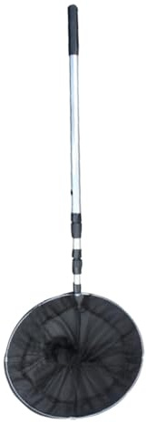 WHAMVOX 1.5m Foldable Fish Net Aluminum Alloy Extending Telescopic Pole Handle Fish Tank Net Aquarium Mesh Foldable for Aquarium Lakes Ponds Assorted style