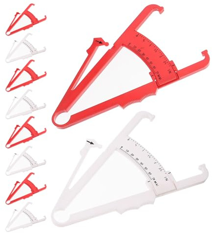 GOOHOCHY Calibrador Piezas Portátil Corporal de Plástico de Grasa Ligero Medidor de Pliegues Cutáneos Paquete de 10 para Fitness Adecuado para Entrenadores y Entusiastas
