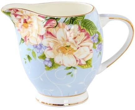 Såsskål Keramisk mjölkkanna med handtag och dropppip Kafferedskap for hemmet Multifunktionell såskanna Såsskål Såskanna(Blue)