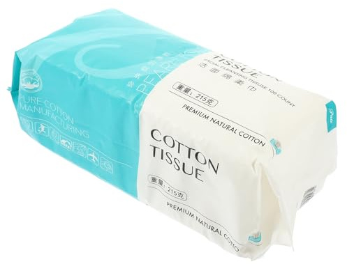 TOPPERFUN Lingettes Démaquillantes en Coton Pratique Visage, Nettoyage Doux, Format Poche pour Voyage et Déplacement