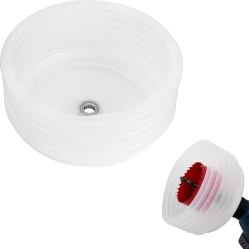 Hole Saw Dust Shield,Silicone Bowl Drill Dust Cover Easy Operate Hole Saw Accessories Elastic Sealing Dusts Bowl for 0.63-4.92inch Holes Openers, Simple Attachment