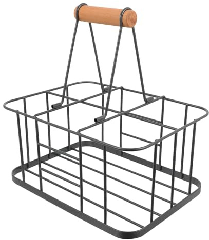 Tofficu Portable Wine Rack with Creative Design Standing Bottle Display Holder Made of Carbon Steel and Synthetic Material Easy to Carry for Bars and Nightclubs