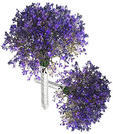 cn-Knight Künstliche Blumen, 2 Stück, 31cm, Babyduft, künstliche Gypsophila für Hochzeit, Brautstrauß, Brautjungfer, Heimdekoration, Geschenk für Einweihung, Büro, Empfang, Blau