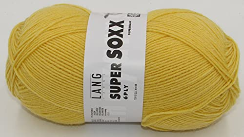 Lang Yarns Super Soxx 6-ply Uni 907.0043 - Gelb