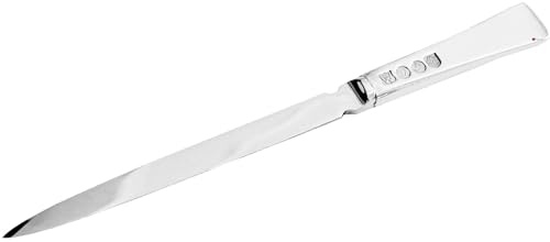I LUV LTD Brieföffner Edelstahl Brieföffner mit Touchmarked Zinn Handhaben Traditioneller Stil Küchenzubehör Poliert