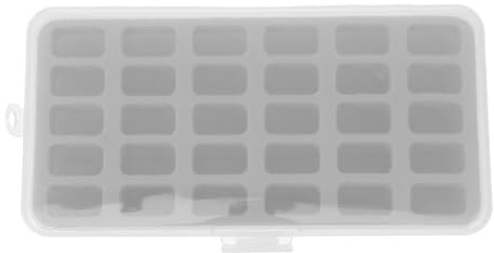 Gogogmee Scatola Porta Bobine in Plastica 30 Scomparti, Organizer per Bobine da Cucito, Contenitore Fissaggio in Spugna, Pratico e Resistente per Uso Domestico