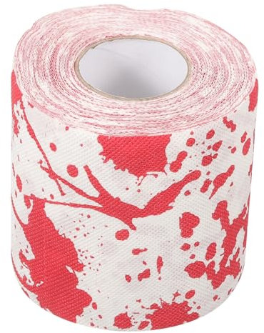 BCOATH 1rolle Halloween Toilettenpapier Mit Blutigen Mustern Dekoratives Klopapier Für Horror-partys Sanft Zur Haut Für Badezimmer Und Besondere Anlässe Packung