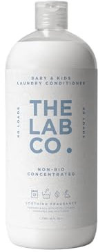 The Lab Co. Non-Bio Fabric Conditioner Laundry Softener 1 Litre 40 Washes Soothing Fragrance Linen Chamomile White Rose