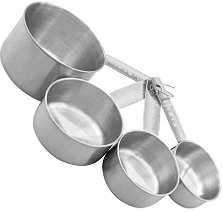 Cabilock 4piezas Cucharas Medidoras Inoxidable De Utensilios De Cocina Para Ingredientes y Secos y Apilables Para Repostería y Control De Porciones
