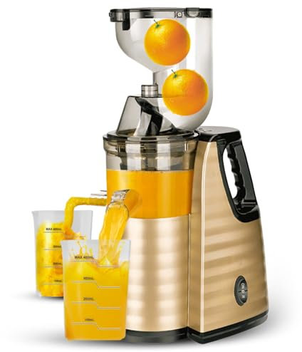 OZMDXKJ Estrattore Succo Centrifugo Multifunzionale, Estrattore Lento Domestico Separatore Elettrico Frutta Verdura Macchina Cottura Succo per Succhi Frutta e Verdura, Succo Fresco,A