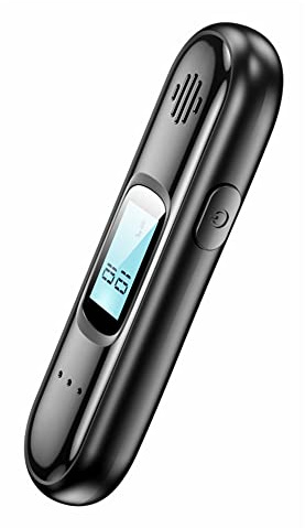 EUBSWA Alkoholtester Polizeigenau nach EN 16280 Standard | Professioneller Test ohne Blasrohr & ohne Mundstück | Automatisch, USB-C, LCD-Ampel, 100 Tests Speicher