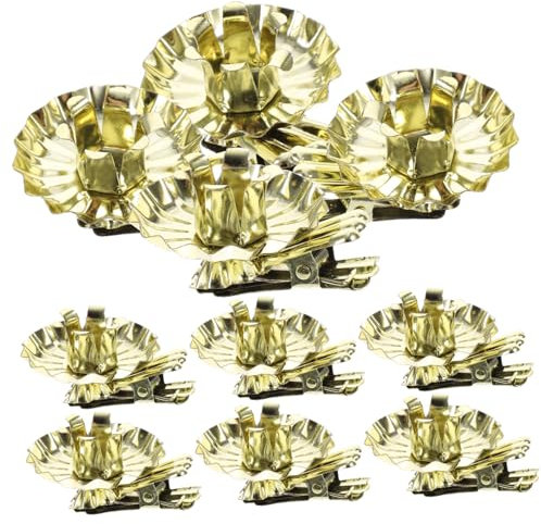 Weihnachtskerzenhalter-Clips 10 Stück Metallkerzen-Clips Eisen-kerzenständer Dekorativ Für Den Baum