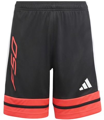 adidas Unisex - Bambini e Ragazzi F50 Shorts Kids, Black/Lucid Red/White, 5-6 Years