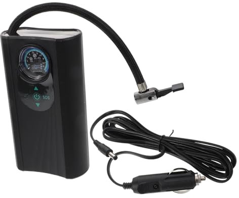 Cabilock Elektrische Reifenfüller Tragbare Luftpumpe Für Autoreifen Motorrad Ball Mit Reifendruckmesser Kompakt Und Leicht Für Notfälle