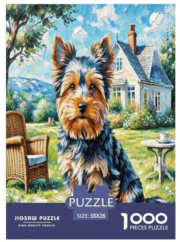 1000 Pieces Yorkshire Terrier Jigsaw Puzzles for Adults Challenging Game Jigsaw Puzzle Home Decors for Adults And Kids Age 12 Years Up 38x26cm/1000pcs