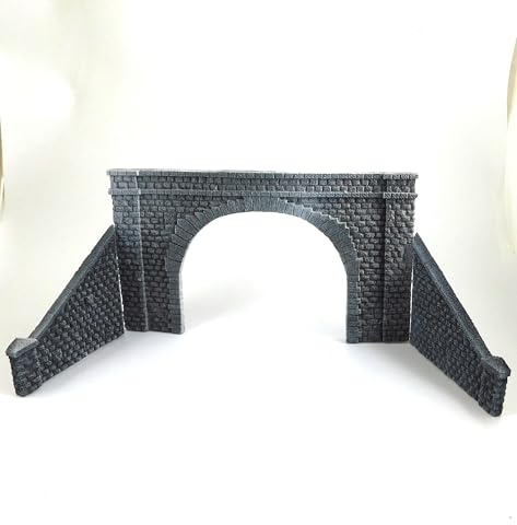 Double Track Tunnel Portal | 3 Pieces | OO Gauge Rail 1:76 Scale | JDTPOOS