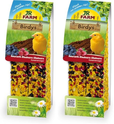 JR FARM Birdys Kan Amaranth-Blaubeere-Himbeere 130 g (Packung mit 2)