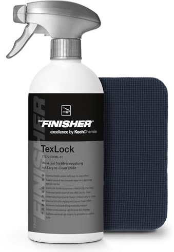 Cabrio Verdeck Imprägnierung | THE FINISHER TexLock 500ml Imprägnierspray + Auftragsschwamm | Schützt Cabrioverdecke effektiv vor Wasser, Schmutz & Flecken | Verdeck Versiegelung