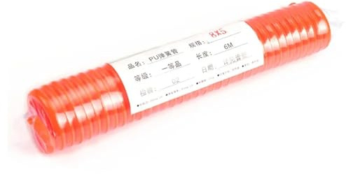 3M/6M/9M/12M/15M Pneumatic PU 6 * 4mm 8 * 5mm Air Compressor Telescopic Spiral Hose Spring Tube Flexible Air Tool Pipe(OD 6mm x ID 4mm,6 Meter)