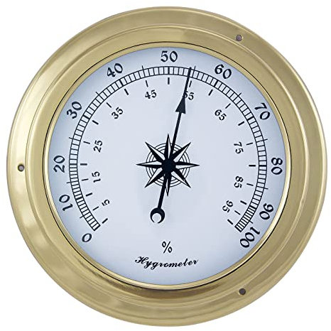 Sea-Club Hygrometer Nautik Messing Ø=15cm Maritime Dekoration