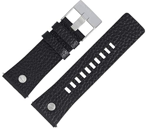 Diesel Uhrenarmband 28mm Leder Schwarz - DZ-7313