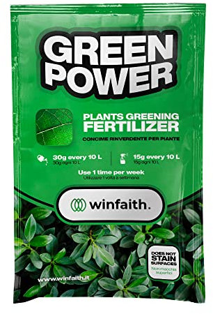 Winfaith Chelato Di Ferro Per Piante Ortaggi Alberi Da Frutta Viti 500g Granuli idrosolubili - Non Macchia Superfici - Made in Europe - Rinverdente Rinforzante Agrumi Piante Verdi Ornamentali