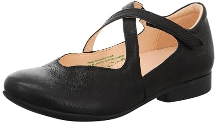 Think! Damen GUAD2 chromfrei gegerbte nachhaltige Halbschuhe, SCHWARZ 0000