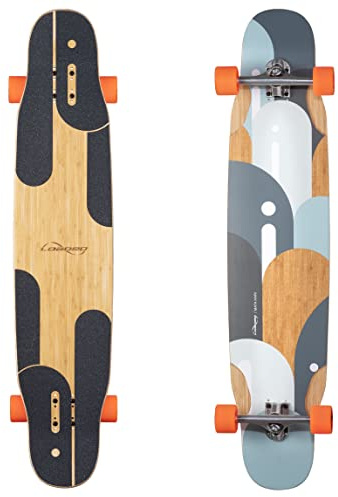 Loaded Boards MATA Hari bambu longboard skateboard komplett (fettfria 80a hjul, Paris 180 mm 50° lastbilar)