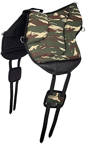 A&M Reitsport Reitpad, Bareback Pad, baumloser Sattel 1105, Camouflage, Neu, Farbe:Grün