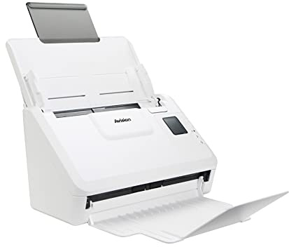 Avision AD340GN - A4 - Escáner de Documentos dúplex | 40ppm/80ipm|50 páginas ADF| USB 3.2 | Ethernet|Escanea Documentos hasta 600 cm de Largo | Controladores ISIS y Controlador Twain