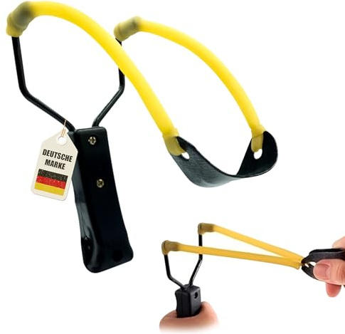 Instinktive-Oase® Steinschleuder Schleuder Zwille mit hoher Schusskraft und Präzision | Super Slingshot für Anfänger sowie Fortgeschrittene | Slingshot für mehr Erfolg beim Tongugeln schießen