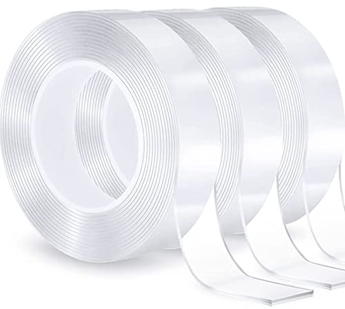 9M Doppelseitiges Klebeband Extra Stark Ablösbar, 1MM*2CM*3M Spurlos, Rutschfest, Wiederverwendbar, Doppelseitig Klebend Nano Klebeband