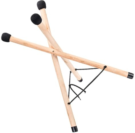 OFFSCH Hand Pan Drum Stativ aus Holz Stabiler Tripod für Zungentrommel und Handpan für Kinder und Erwachsene Tragbare Halterung für Trommeldisplay und Übung