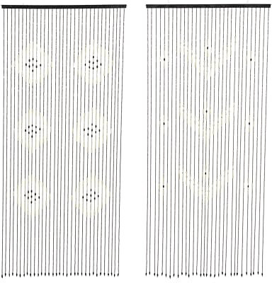 Decoris sortierter Bambusvorhang – 1,5 cm Länge, 90 cm Breite, 200 cm Höhe