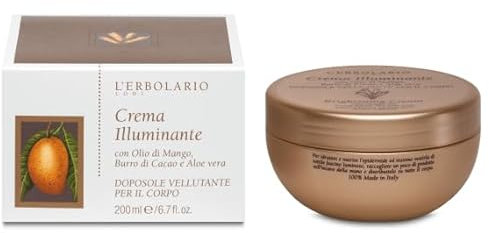 Crema Illuminante Doposole 200 ml - con Olio di Mango, Burro di Cacao e Aloe Vera