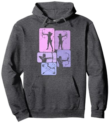 Bogenschießen Bogenschütze Bogensport Damen Mädchen Pullover Hoodie