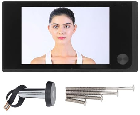 Visor de Puerta con Cámara Infrarroja Gran Angular de 120°, Pantalla LCD a Color de 3,5 Pulgadas, Visor de Puerta Digital de 1MP para Seguridad del Hogar