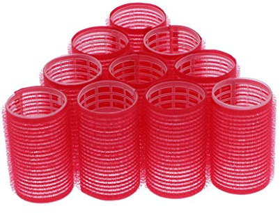 Lot de 10 bigoudis auto-agrippants pour boucles, ondulations, 36 mm