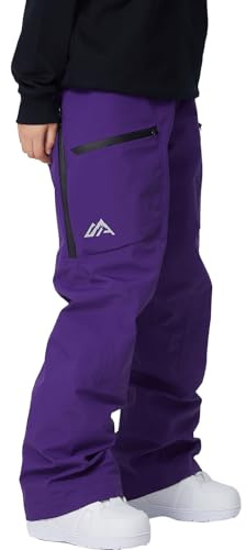 HOTIAN Damen Skihose Schneehose Wasserdicht Winddicht Hosenträgerhose Atmungsaktive Outdoorhose Winter Warme Snowboardhose Skilanglaufhos