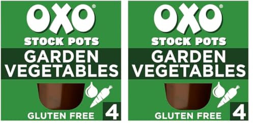 OXO Stock Pots Gluten Free Garden Vegetables with Parsley & Garlic, 4 x 20 g (80 g) (Pack of 2)