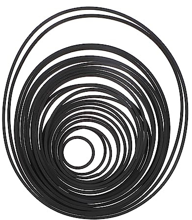 GAROZATION Cassette Recorder Rubber Belt for Dvd Drive and Video Machines 1.5mm Thick 25-135mm Length 20-pack for Recorder Repair and Maintenance