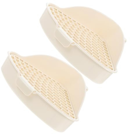 CLISPEED 2pièces Bacs à Litière pour Lapins pour Petits Animaux avec Filtrante Plastique Réutilisable